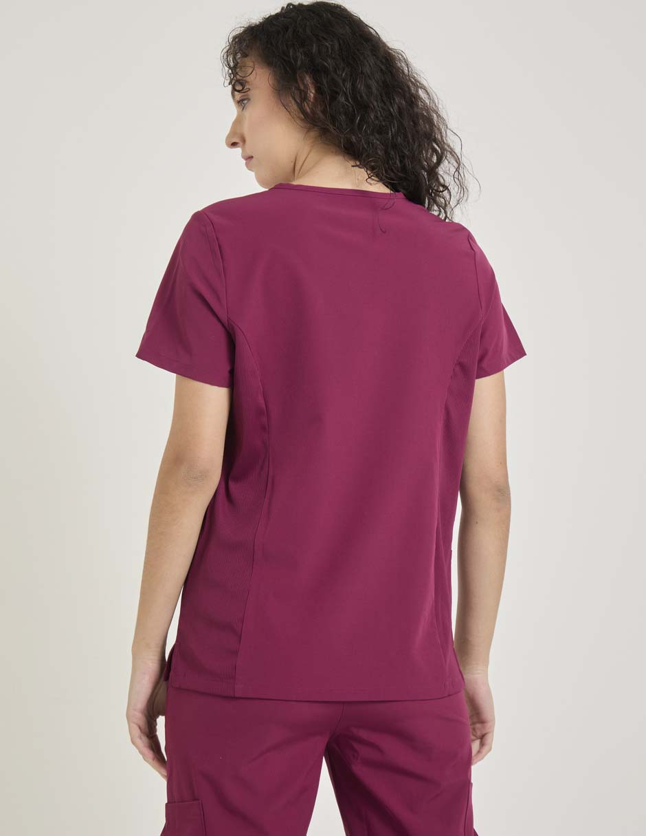 Playera manga corta cuello v para mujer 2