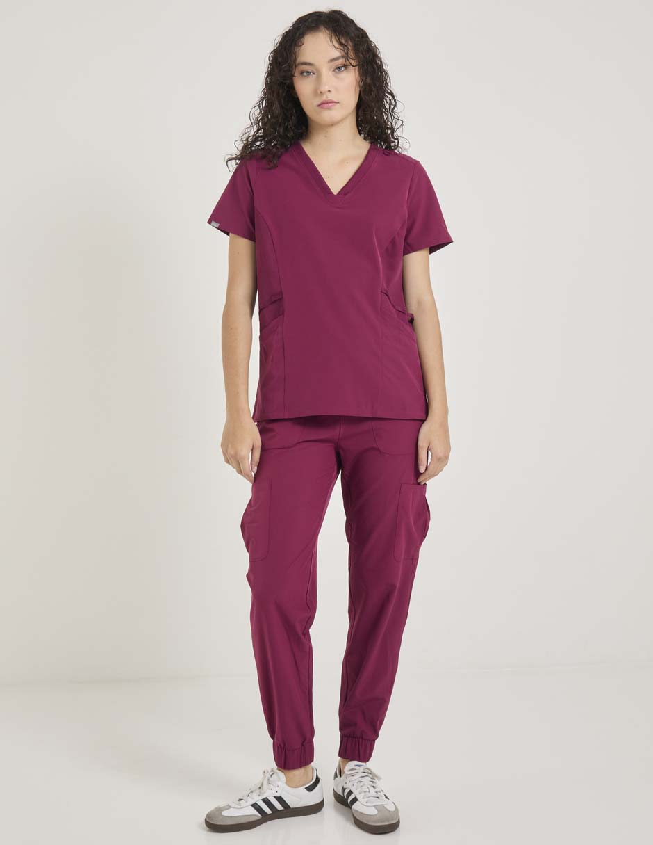 Playera manga corta cuello v para mujer 3