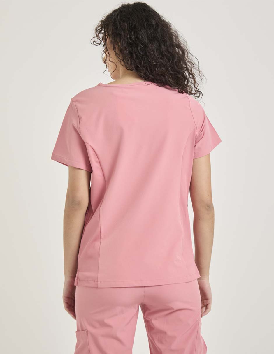 Playera manga corta Hanes cuello v para mujer